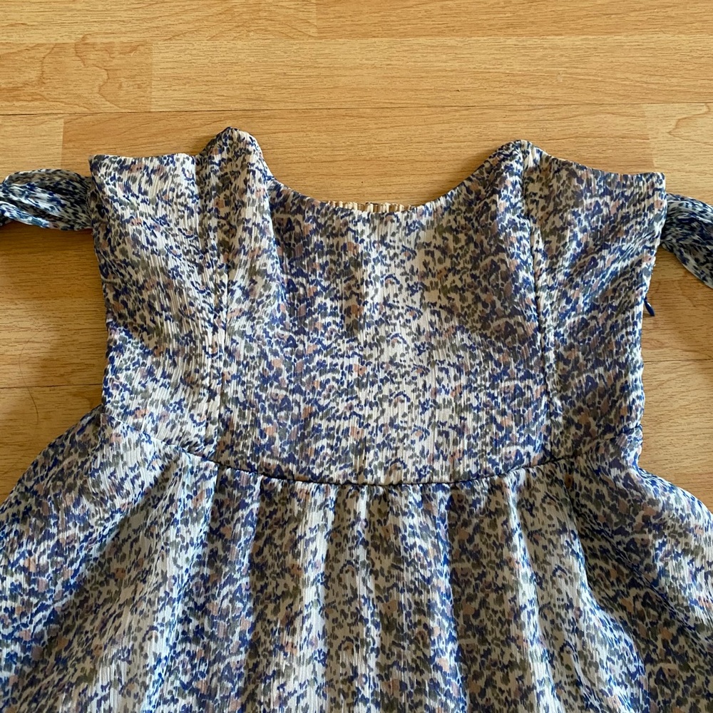 For Love and Lemons Kiss Me dress in a floral blue - Picture 2 of 14